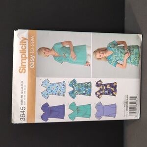 Simplicity 3645 Uncut Sewing Pattern Women's Scrub Top Sz R5 (14-22)